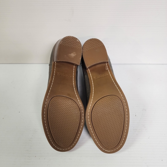 Sperry Top Slider Gray Short Boots With Wood Grain Heel Size 8.5 - Picture 6 of 8